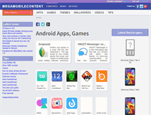 Tablet Screenshot of megamobilecontent.com